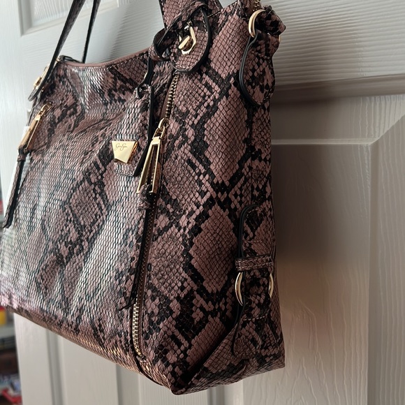 Jessica Simpson Roxanne Python Satchel - Picture 5 of 16